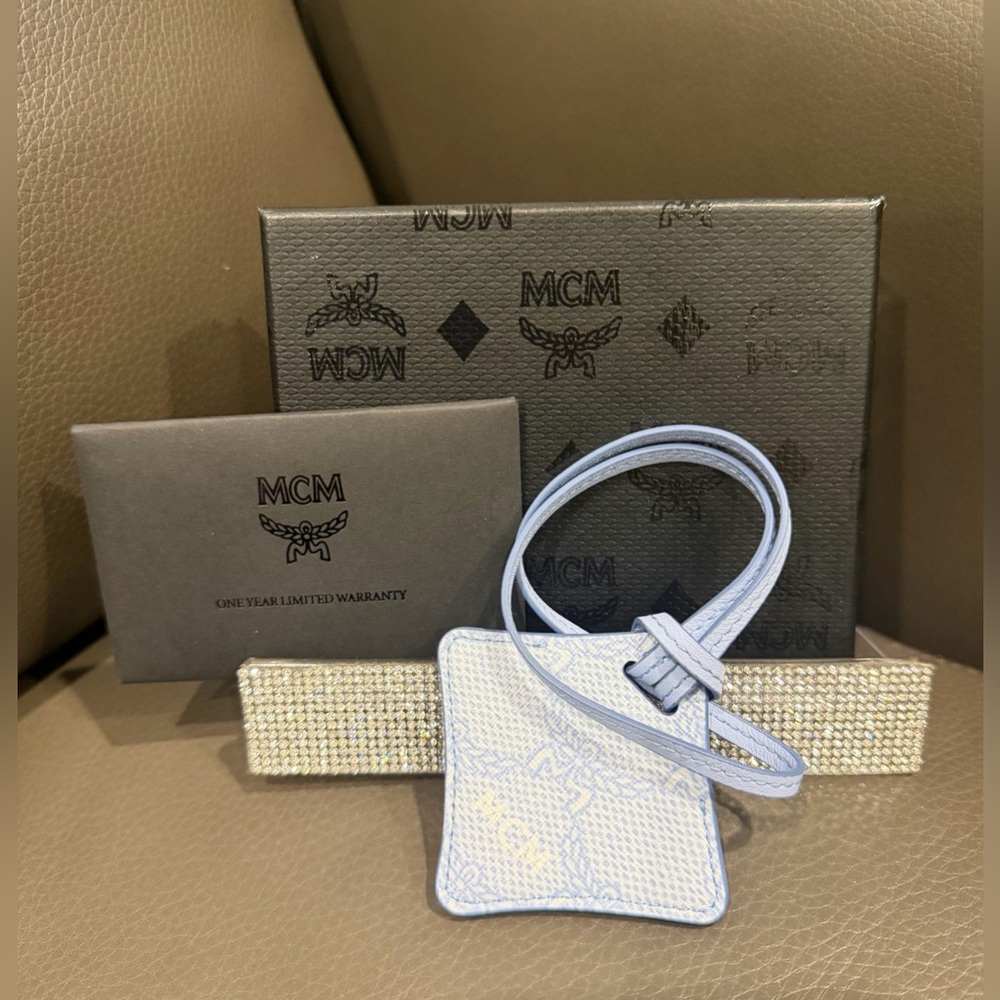 MCM Ottomar Air Tag Luggage Charm